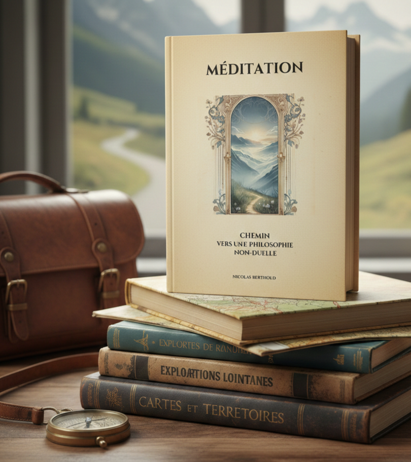 Livre "Méditation, un chemin vers une philosophie non duelle", de Nicolas Berthold. Livre "Méditation, un chemin vers une philosophie non duelle", de Nicolas Berthold.